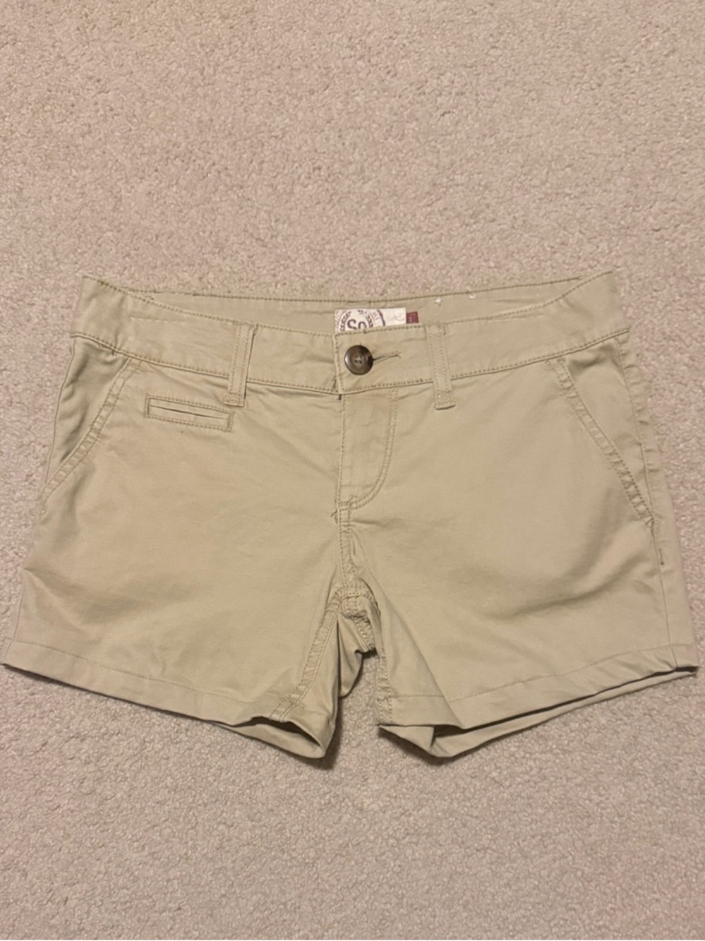 SO Tan Women's Casual Bermuda Shorts